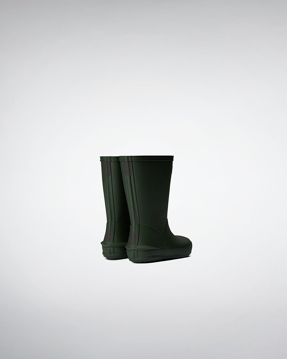 Kids Hunter First Norris - Rain Boots Green - 6435-STEWZ